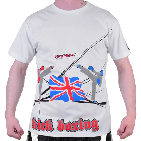 MAR-084L | Black Round-Neck Kickboxing T-Shirt - T-Shirts