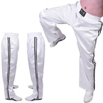 MAR-089C | Full Contact White + Black Kickboxing & Freestyle Trousers - Trousers