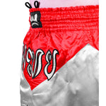 MAR-091H | Red & Black Kickboxing & Thai Boxing Shorts - Shorts