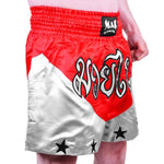 MAR-091H | Red & Black Kickboxing & Thai Boxing Shorts - Shorts