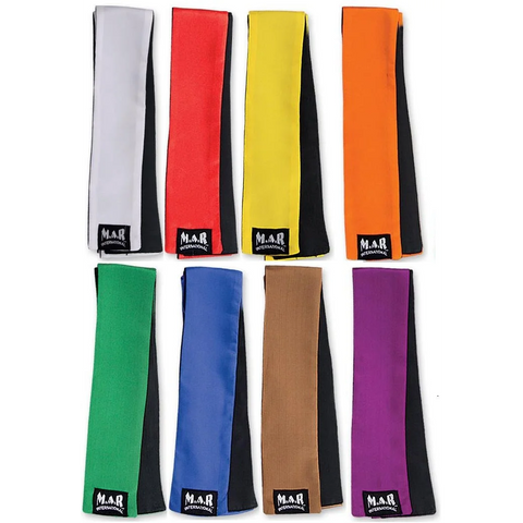 MAR-096 | Two-Tone Kickboxing & Muay Thai Grading Sashes - Belts