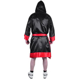 MAR-097C | Red & Black Boxing & Kickboxing Robe - Robes