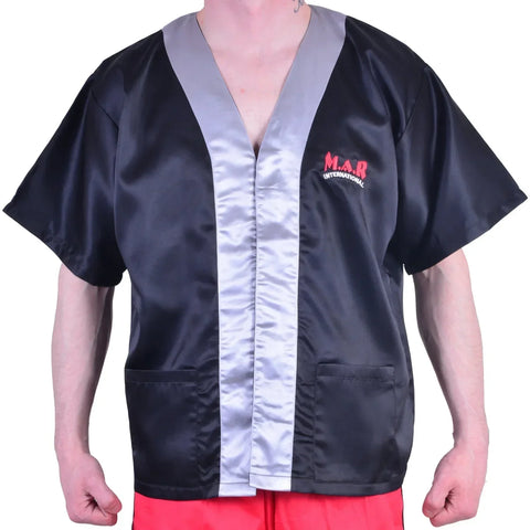 MAR-099B | Black Boxing Cornerman’s Jacket - Robes