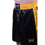 MAR-102A | Black & Yellow Boxing Shorts & Vest - Shorts