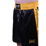 MAR-102A | Black & Yellow Boxing Shorts & Vest - Shorts