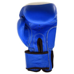 MAR-107A | Blue Genuine Cowhide Leather Boxing/Kickboxing Gloves - Gloves