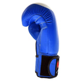 MAR-107A | Blue Genuine Cowhide Leather Boxing/Kickboxing Gloves - Gloves
