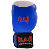 MAR-107A | Blue Genuine Cowhide Leather Boxing/Kickboxing Gloves - Gloves