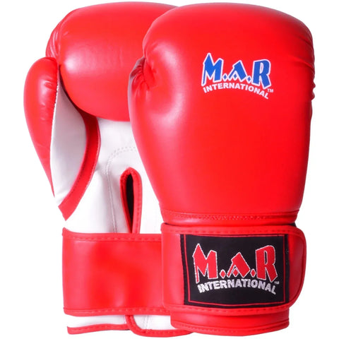 MAR-112B | Red Boxing & Kickboxing Gloves - Gloves