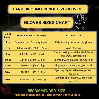 MAR-112D | Black Boxing & Kickboxing Gloves - Gloves