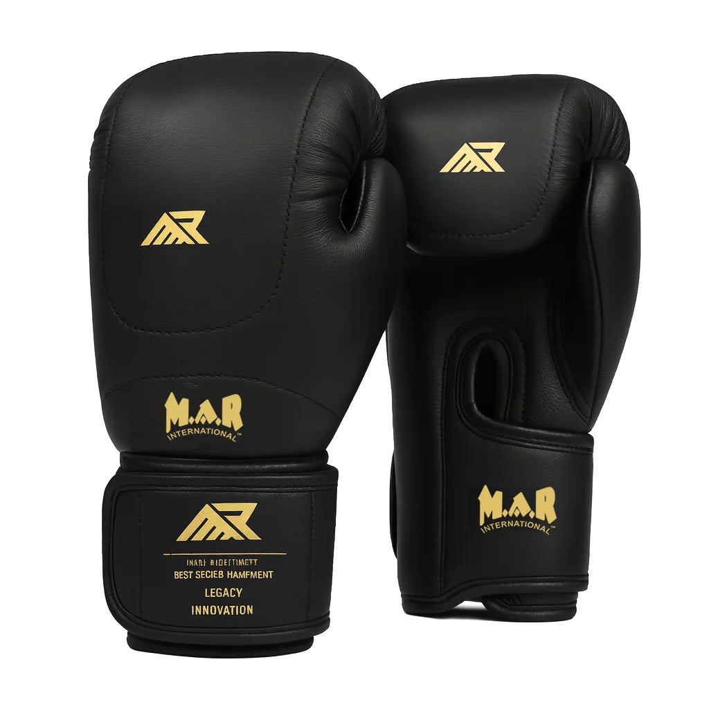 MAR-112D | Black Boxing & Kickboxing Gloves - Gloves