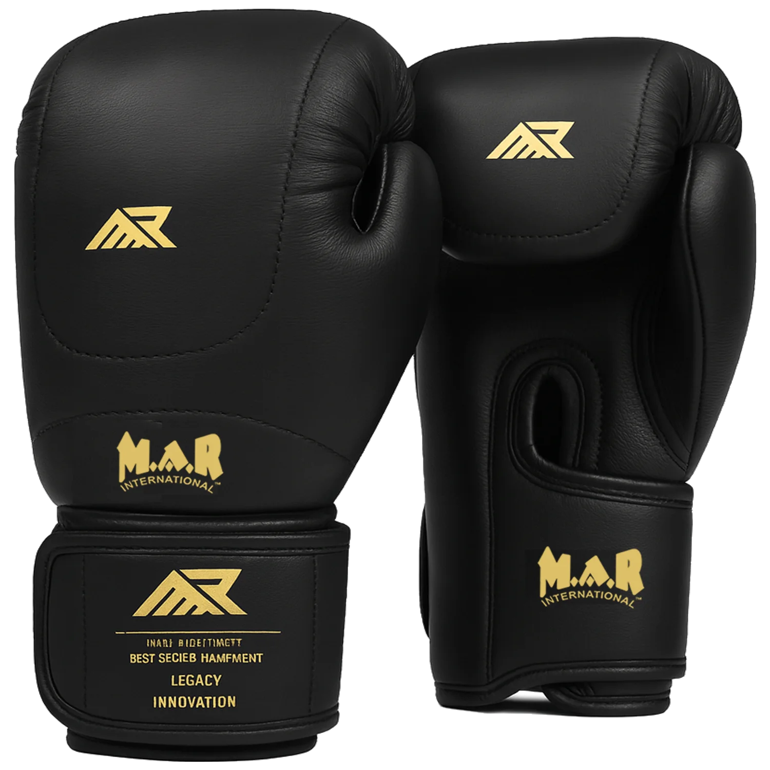 MAR-112D | Black Boxing & Kickboxing Gloves - Gloves