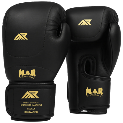 MAR-112D | Black Boxing & Kickboxing Gloves - Gloves