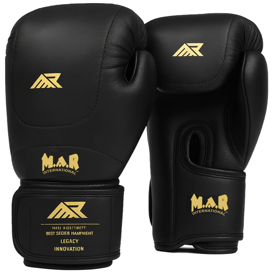 MAR-112D | Black Boxing & Kickboxing Gloves - Gloves