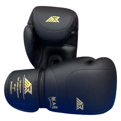 MAR-112D | Black Boxing & Kickboxing Gloves - Gloves
