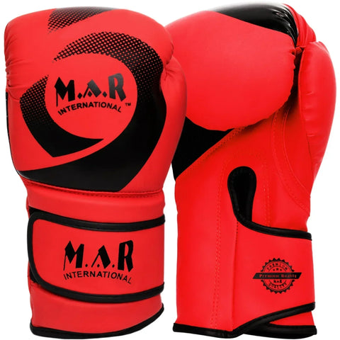 MAR-113C | Red Boxing & Kickboxing Competition Gloves - Gloves