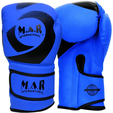MAR-113D | Blue Boxing & Kickboxing Competition Gloves - Gloves
