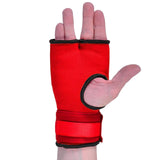 MAR-119B | Red Hand Wrap Mitts w/ Padded Knuckles - Small Accessories
