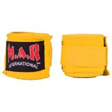 MAR-121E | Yellow Elasticated Boxing & Martial Arts Hand Wraps - Small Accessories