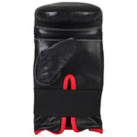 MAR-137 | Black Double Ribbed Bag Gloves For Pro Training - Gloves