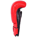 MAR-140 | Genuine Leather Red & Black Coaching/Training Mitts - Gloves