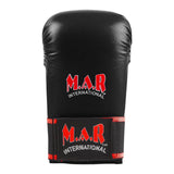 MAR-141A | Black Karate Gloves w/ Moulded Padding - Compact Gloves