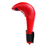 MAR-141C | Red Karate Gloves w/ Moulded Padding - Compact Gloves