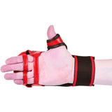 MAR-143B | Red Karate Gloves w/ Padded Thumb - Compact Gloves