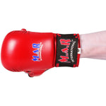 MAR-143B | Red Karate Gloves w/ Padded Thumb - Compact Gloves