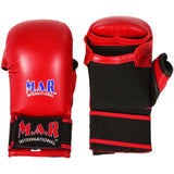 MAR-143B | Red Karate Gloves w/ Padded Thumb - Compact Gloves