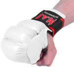 MAR-145A | White Open Palmed Wuku Mitts - Compact Gloves