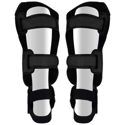 MAR-148D | Black Kickboxing & Thai Boxing Shin & Instep Guards - Pads
