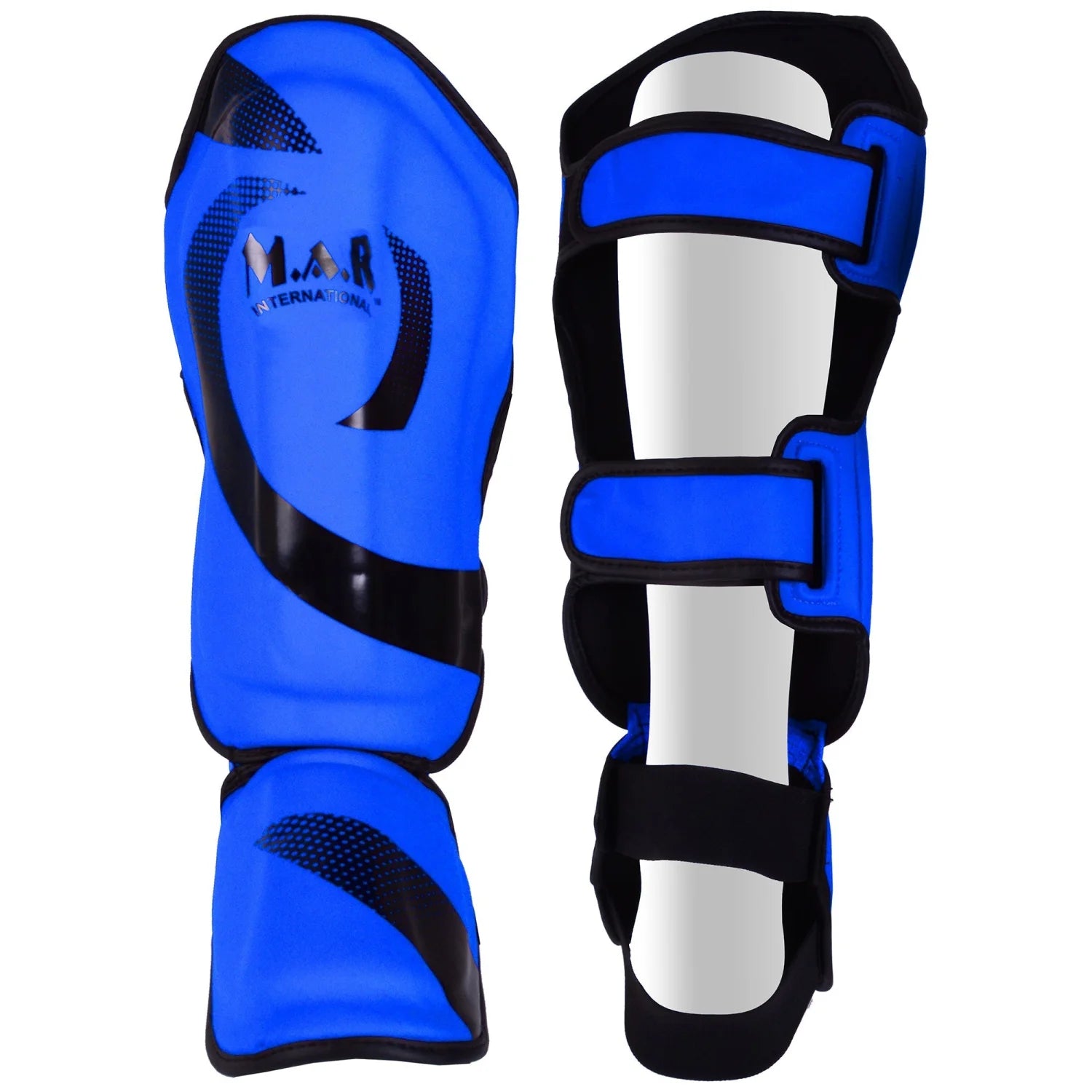 kickboxing protective gear Blue Kickboxing and Thai Boxing Shin and Instep Guards – Quality Martial Arts