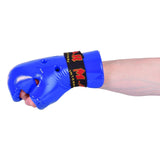 MAR-161C | Blue Dipped Foam Martial Arts Punching Gloves - Gloves