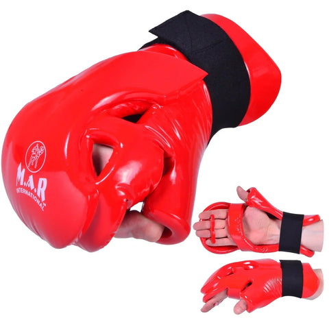MAR-165A | Red Dipped Foam - Double Layer Punching Gloves - Gloves