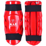 MAR-166A | Red Dipped Foam Double Layer Shin Guard - Pads
