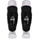MAR-166B | Black Dipped Foam Double Layer Shin Guard - Pads