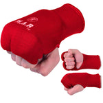 MAR-168C | Red Elasticated Fabric Mitts For Hand Protection - Small Accessories