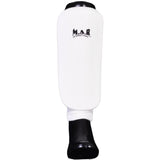 MAR-170A | White Elasticated Fabric Shin Guard For Shin Protection - Small Accessories