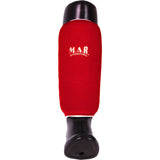 MAR-170C | Red Elasticated Fabric Shin Guard For Shin Protection - Small Accessories