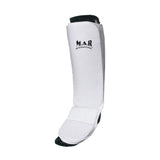 MAR-172A | White MMA Elasticated Fabric Shin & Instep Guard - Small Accessories