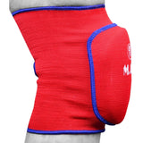 MAR-174C | Red Elasticated Fabric Knee Pads - Small Accessories
