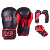 MAR-179 | Black & Red Boxing & Kickboxing Gloves for Kids - Gloves
