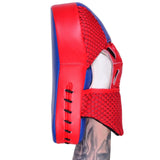 MAR-194C | Blue & Red Curved Focus Mitts - Focus Mitts