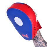 MAR-194C | Blue & Red Curved Focus Mitts - Focus Mitts
