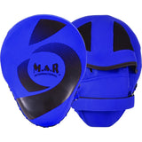 MAR-195F | Blue Hybrid Curved Focus Mitts - Focus Mitts