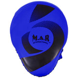 MAR-195F | Blue Hybrid Curved Focus Mitts - Focus Mitts