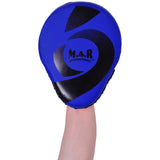 MAR-195F | Blue Hybrid Curved Focus Mitts - Focus Mitts