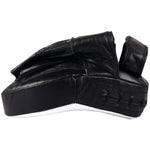 MAR-197 | Black + White Genuine Leather Focus Mitts - Focus Mitts