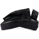 MAR-197 | Black + White Genuine Leather Focus Mitts - Focus Mitts